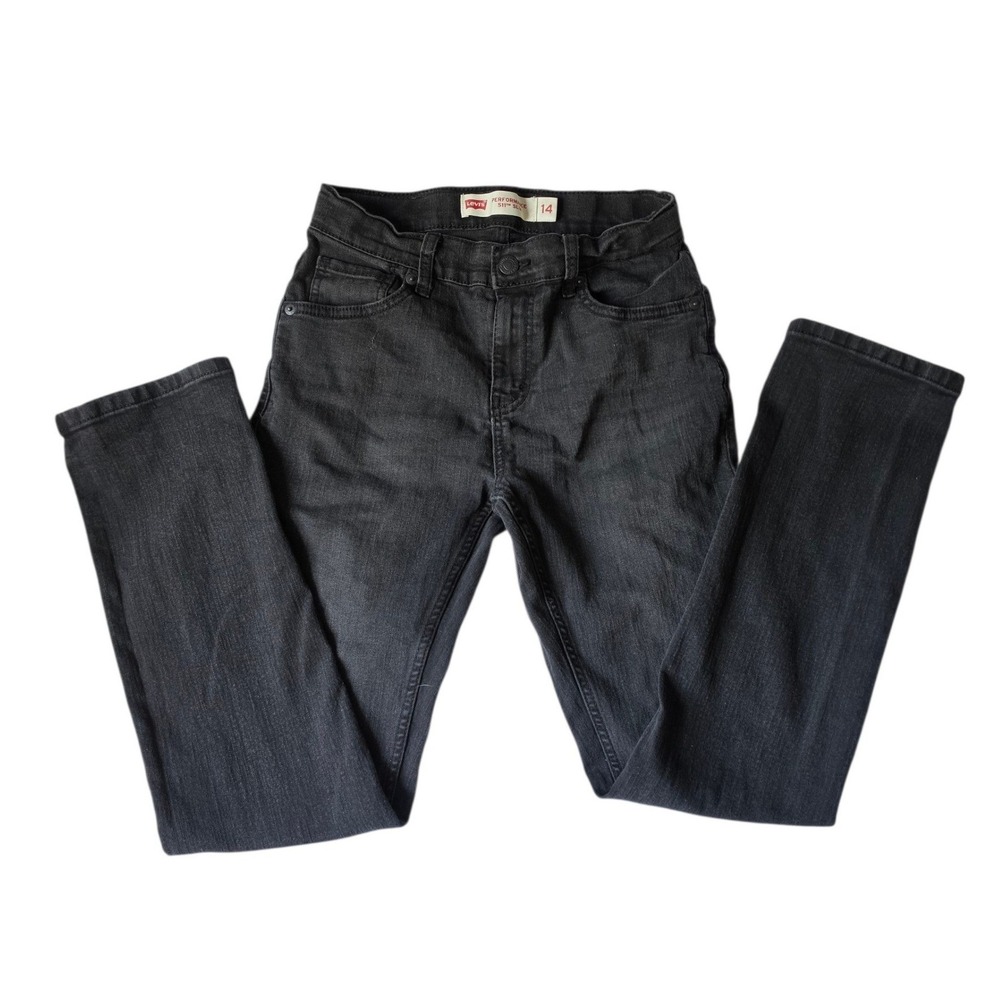 Levi's Girls 14 Regular W27 L29 Dark Wash Straight Leg Jeans